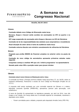 A Semana no Congresso Nacional