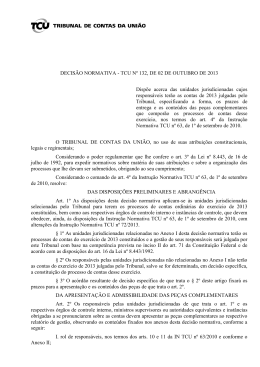 Decisão Normativa TCU nº 132/2013