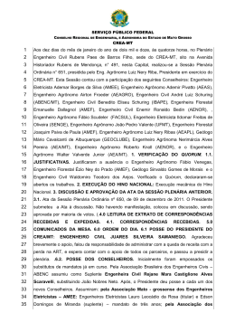 Aos doze dias do m&ecirc;s de fevereiro do ano de dois mil e - Crea-MT