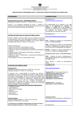 PROGRAMAS CANDIDATURAS