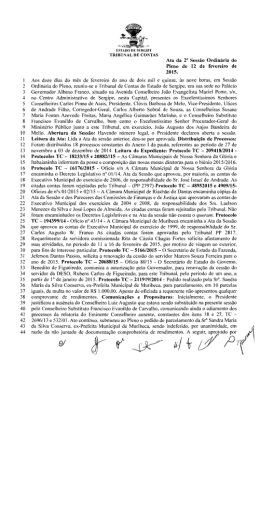 Faça aqui o - Tribunal de Contas do Estado de Sergipe