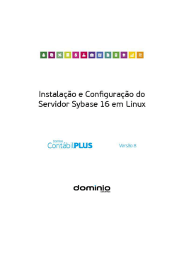 Instala&ccedil;&atilde;o e Configura&ccedil;&atilde;o do Servidor Sybase