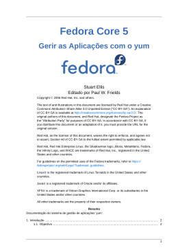 4. Gerir as Aplica&ccedil;&otilde;es com o yum