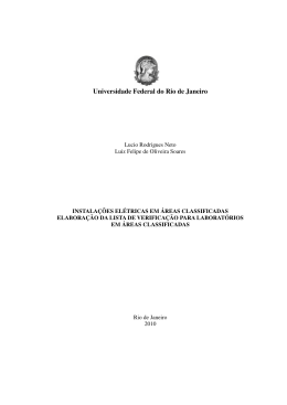 instala&ccedil;&otilde;es el&eacute;tricas em &aacute;reas classificadas - Poli Monografias