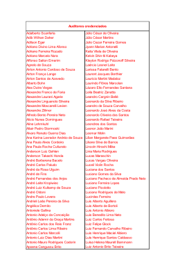 Fa&ccedil;o aqui o da lista completa de auditores credenciados
