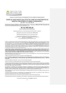 FUNDO DE INVESTIMENTO EM COTAS DE