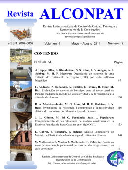 Revista ALCONPAT - CINVESTAV Unidad M&eacute;rida