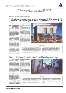 MONITORAMENTO DE INFORMAÇÃO