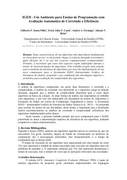 iged - um ambiente para ensino de programa&ccedil;&atilde;o com