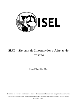 SIAT - Sistema de Informa&ccedil;&otilde;es e Alertas de Tr&acirc;nsito