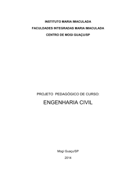 Projeto Pedag&oacute;gico - Faculdades Maria Imaculada
