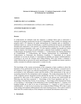 1 Autores: FABIO DA SILVA E ALMEIDA (PONTIF&Iacute;CIA