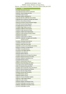 MATRÍCULAS DEFERIDAS - 2015.1 EN2508- Tempos