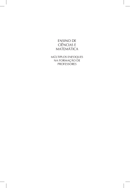Ensino dE Ci&ecirc;nCias E MatEM&aacute;tiCa