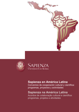 Sapienza en Am&eacute;rica Latina Sapienza na Am&eacute;rica Latina
