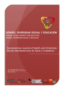 G&Eacute;NERO, DIVERSIDAD SEXUAL Y EDUCACI&Oacute;N