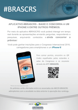APLICATIVO #BRASCRS - BAIXE E CONCORRA A