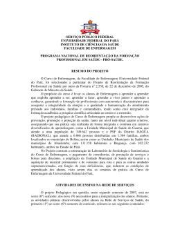 SERVI&Ccedil;O P&Uacute;BLICO FEDERAL UNIVERSIDADE - Pr&oacute;