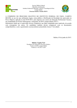 2&ordf; Lista de Repescagem - Concursos