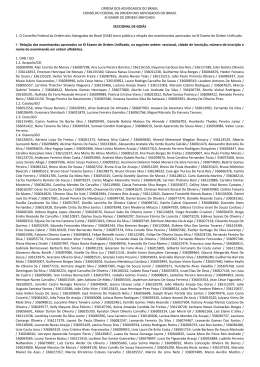 Lista Preliminar - OAB-Go