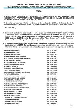 edital de convoca&ccedil;&atilde;o para palestra/curso dos