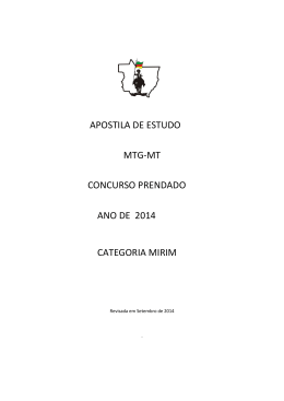 Apostila Prendado Mirim MTG MT