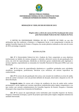 servi&ccedil;o p&uacute;blico federal universidade federal do sul e sudeste do