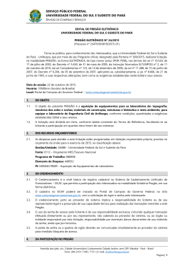 servi&ccedil;o p&uacute;blico federal universidade federal do sul e