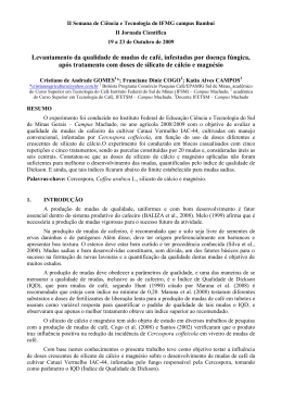 Levantamento da qualidade de mudas de caf&eacute;, infestadas por
