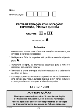 Grupos II e III A