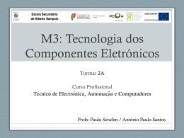 M3: Tecnologia dos Componentes Eletrónicos