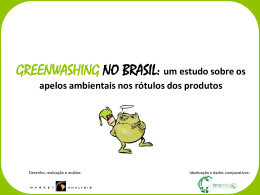 GREENWASHING NO BRASIL: um estudo sobre