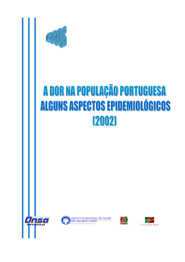 Estudo sobre a Dor na Populacao Portuguesa