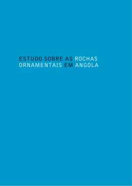 ESTUDO SOBRE AS ROCHAS ORNAMENTAIS EM ANGOLA