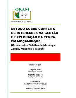 Estudo sobre conflito de interesses na gest&atilde;o e explora&ccedil;&atilde;o