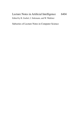 Lecture Notes in Artificial Intelligence 6404 - Decom