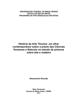 Hist&oacute;ria da Arte T&eacute;cnica - Biblioteca Digital de Teses e Disserta&ccedil;&otilde;es