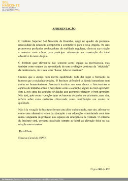 Apresenta&ccedil;&atilde;o e Actividades ISPSN - Instituto Superior Polit&eacute;cnico