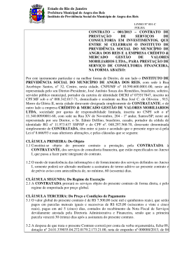 Contrato 001 - Prefeitura Municipal de Angra dos Reis