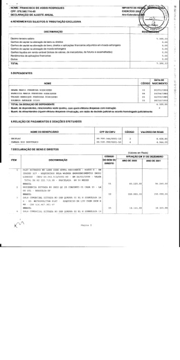 z 1 ¡um/u, V\ ‹. NOME: FRANCISCO DE ASSIS RODRIGUES