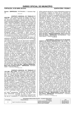 di&aacute;rio oficial do munic&iacute;pio - Prefeitura Municipal de Fortaleza