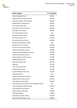 Semin&aacute;rios de &Eacute;tica e Deontologia