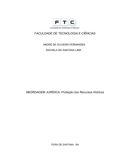 FACULDADE DE TECNOLOGIA E CI&Ecirc;NCIAS ABORDAGEM