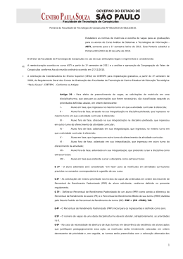 Portaria da Faculdade de Tecnologia de Carapicuíba Nº 002/2010