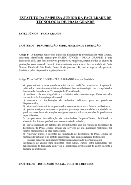 ESTATUTO DA EMPRESA J&Uacute;NIOR DA FACULDADE DE