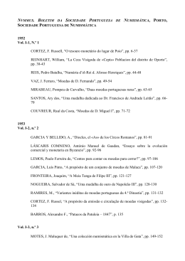 Nvmmvs. Boletim da Sociedade Portuguesa de Numism&aacute;tica