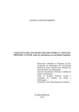 Janara Caroline Ribeiro - Reposit&oacute;rio Institucional da UFSC
