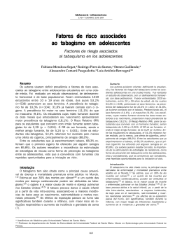 Fatores de risco associados ao tabagismo em adolescentes