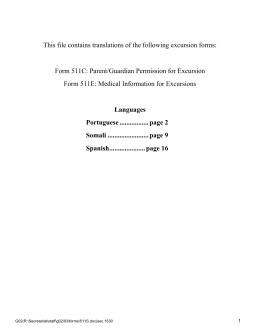 Portuguese, Somali and Spanish - Toronto District School Board