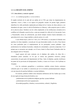 1.3. La región Sur Andino - Comisión de la verdad y Reconciliación